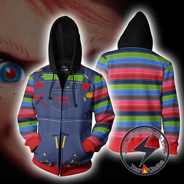 Chucky Child's Play Zip Up Hoodie Jacket